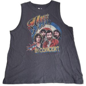 The Who Live in Concert Graphic Tee Tank Muscle Shirt, Medium, American Eagle AE